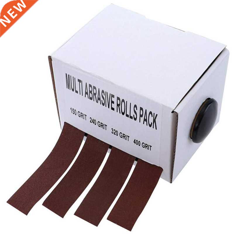 4 Rolls Sanding Belt Drawable Emery Cloth Sandpaper Dry Abra