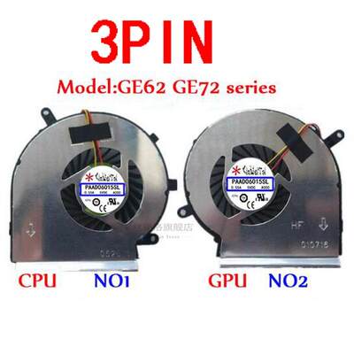 PAAD06015SL Fan MSI GE62 GE72 PE60 PE70 GL62 N303 N302 GE60