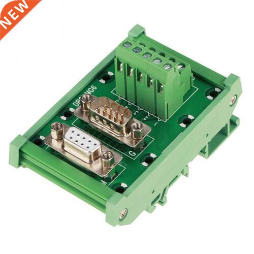 DB9-MG6 48V DIN Rail Mount Interface Module Male / Female Co