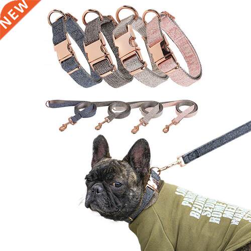 Nylon Dog Collar Pet Neck Strap Safety Alloy Buckle Dog Chai