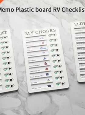 Memo Plaic Board Chore Chart Reusable Checkli Memorandum