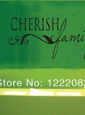 cherish family quote wall decal zooyoo8027 decorative adesiv