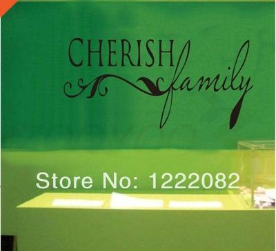 cherish family quote wall decal zooyoo8027 decorative adesiv