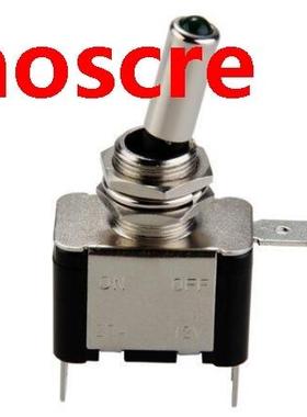 Green LED Metal 12V Car Gearshift Toggle Switch Black LW