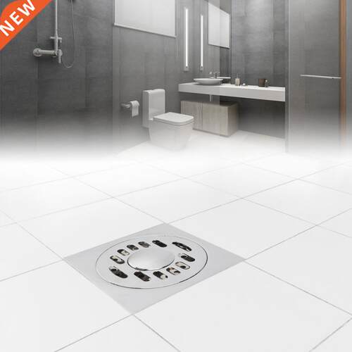 Copper Floor Drainer Square Shower Drain Cover Odor-resistan