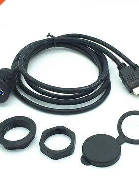 C Boat Dash Flush Mount USB 3.0 A Male to A Female +HDMI