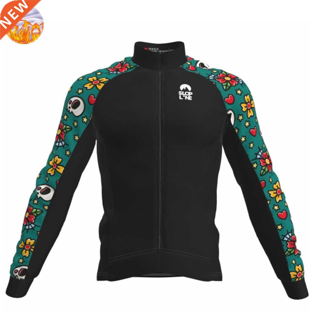 Slopline Men Winter Jacket Cycling Jersey Road MTB Fleece Fl