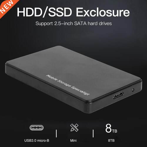 2.5 inch External HDD SSD Case USB3.0 to SATA Mobile Hard Di