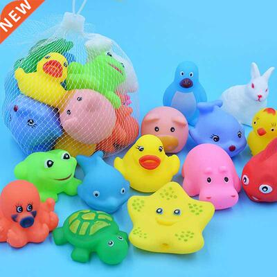 10 Pcs/Set Baby Cute Animals Bath Toy Swimming Water Toys So