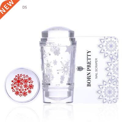 BORN PRETTY Nail Art Templates Clear Jelly Silicone Stamper