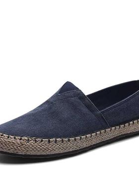 High Quality Espadrilles Footwear Men	s Flat Shoes Hemp L