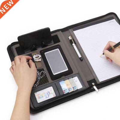 A4 Multfuncton Busness Presentaton Conference PU Leather