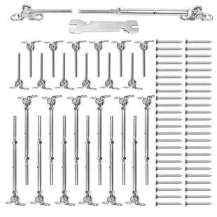 12Pcs T316 Cable Railing Kits Fit 3/16 Inch Wire Rope Cable,