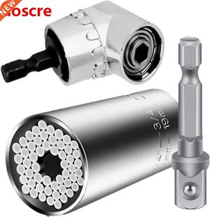 Socket Grip Drill 19mm Power Universal Wrench 7mm Ratchet
