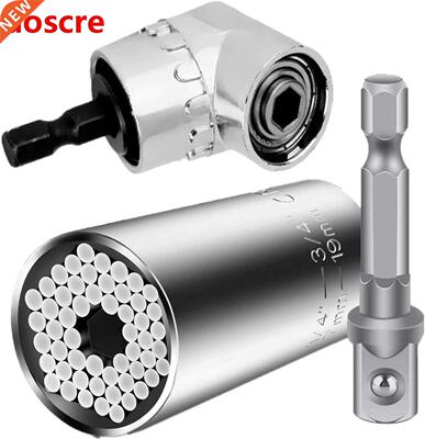 3Pcs set Universal Socket + 105 degree Right Angle Drill + D