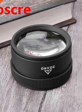 0×40 Optics Loupe Metal Magnifier Jeweler Coins Stamps