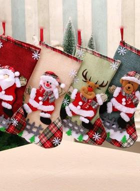 1PC New Christmas Stockings Santa Candy BagClaus Sock Gift K