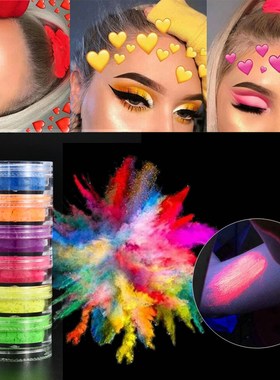 6 Color/Sets Lasting Fluorescent Matte Eyeshadow Neon Pigmen