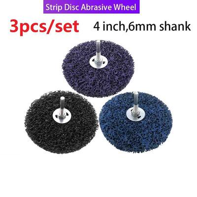 PCS 4inch 100mm Strip Discs Abrasive Wheel Paint Rust Remov