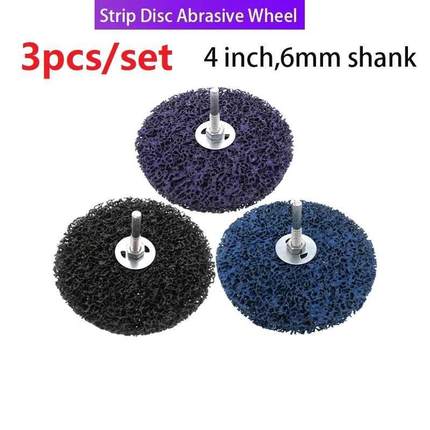 PCS 4inch 100mm Strip Discs Abrasive Wheel Paint Rust Remov