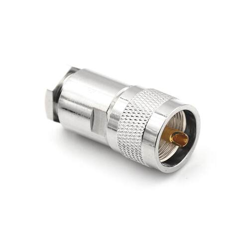 High Quality 1Pcs UHF Male PL-259 Plug Clamp RG58 RG142 LMR1