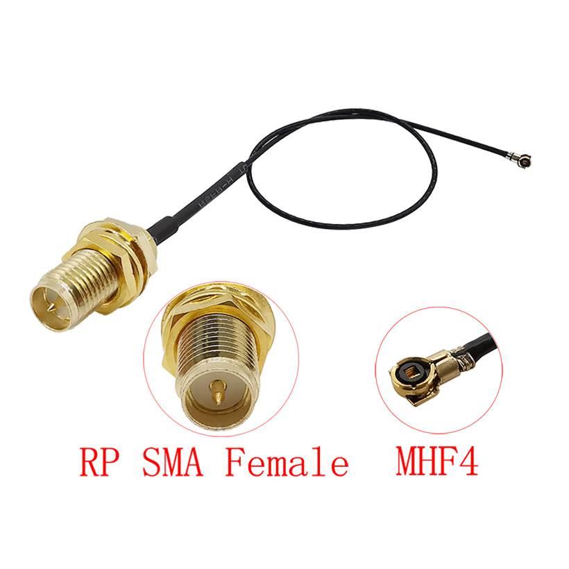 1Pcs RP SMA Female (Male Pin) Jack to MHF4 IPX IPEX U.FL 0.8
