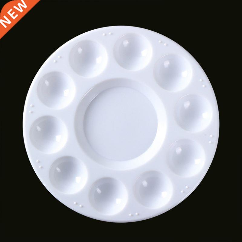 Paint Palette Tray Round Plastic Watercolor Mixing Palette D