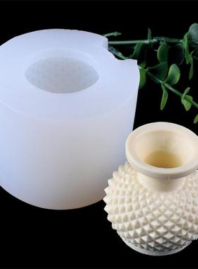 Silicone mold for vase Vase Gypsum Cement Molds Concrete Cla