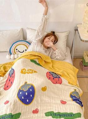 5 Size Baby Muin Cotton Blanket 6 Layer Gauze Cotton Kids