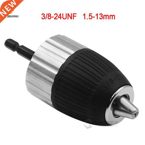 2-13mm 3/8-24NF Self-locking Keyless Wrench Drill Chuck Impa