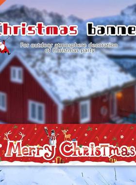 180x40cm Chrstmas Banner Background Cloth 100D Polyester Cl