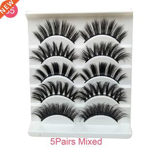 5 Pairs 3D Mink Hair False Eyelashes Natural Beauty Eyelash