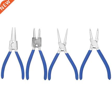 4PCS/Lot 7inch Long Nose Circlip Pliers Set Professional Ext