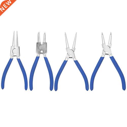 4PCS/Lot 7inch Long Nose Circlip Pliers Set Professional Ext