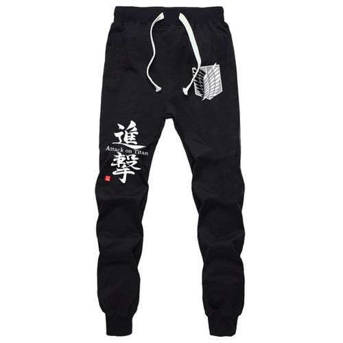 New Fashion Anime Attack on Titan Sports Sweat Breathable Pa