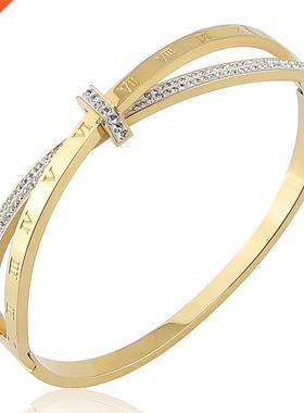 New ainless eel Jewelry Cryal Bracelets Cross Roman N