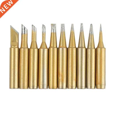 Newest 10pcs /lot Golden Solder Tip Soldering Iron Tip Weldi