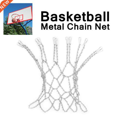 Basketball Metal Chain Net 12 Loops Standard Hoop Rim Rustpr