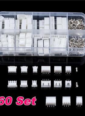 60 Set 2.54mm JXT-XH 2-4 Pins Jumper Pin Wire Connector Head