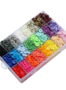 408 Sets Plastic Snap Buttons, No-Sew T5 Snaps with Organize