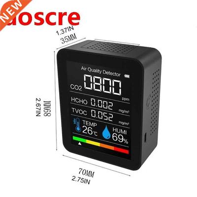 TVOC CO2 Meter Digital Temperature Humidity Sensor Tester Ai