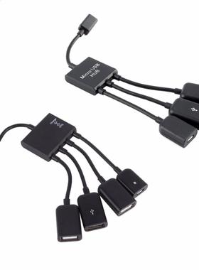 3/4 Port Micro USB Power Charging Hub Cable Spliter Connecto