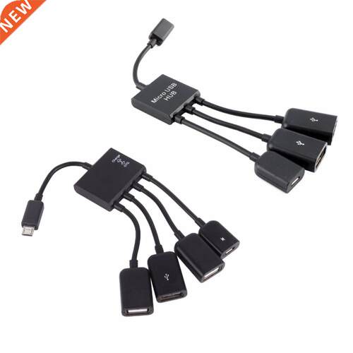 3/4 Port Micro USB Power Charging Hub Cable Spliter Connecto