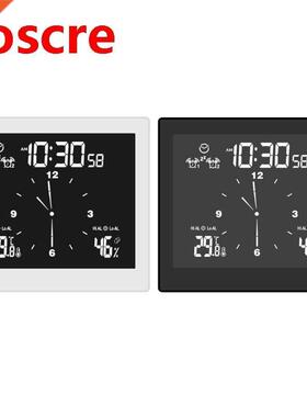 IP65 Waterproof Bathroom Clock with Thermometer Humidity Tim