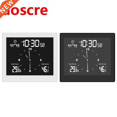 IP65 Waterproof Bathroom Clock with Thermometer Humidity Tim
