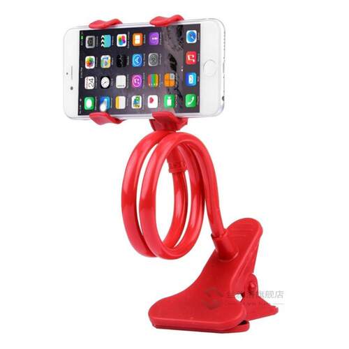 Mobile Lazy Bracket Two Clamp Flexible Phone Stand Holder fo