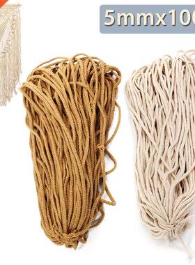 5mmx90m Braded Cotton Rope Twsted Strng Handmade  Craf