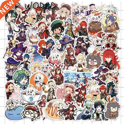10/50pcs/set Genshin Impact Ctoon Open World Game Sticker