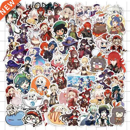 10/50pcs/set Genshin Impact Ctoon Open World Game Sticker