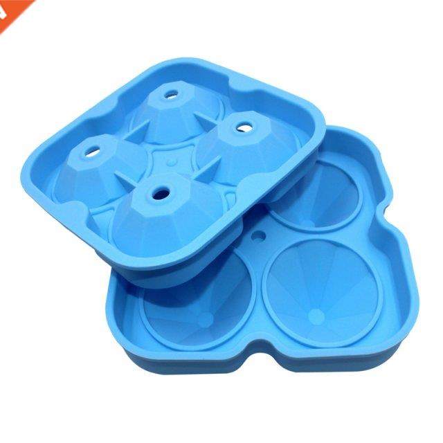 Diamond Ice Cube Tray Reusable Ice Cubes Maker Silicone Ice